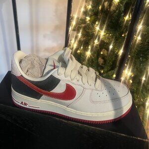 Brand New | Nike Air Force 1 ’07 PRM | White Red Blue | Men’s 6 / Women’s 7.5